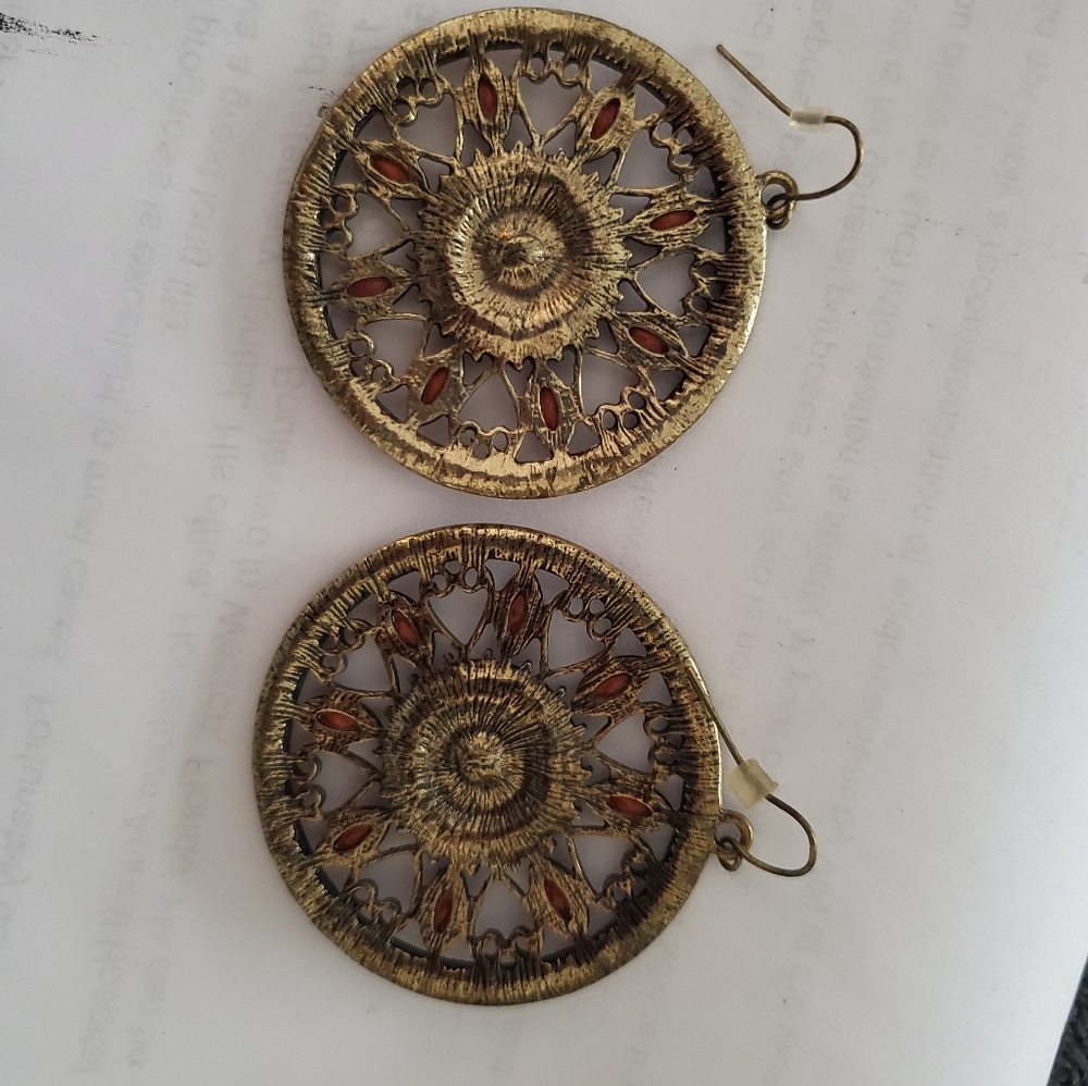 VINTAGE HANGING EARRINGS - Picture 3 of 4
